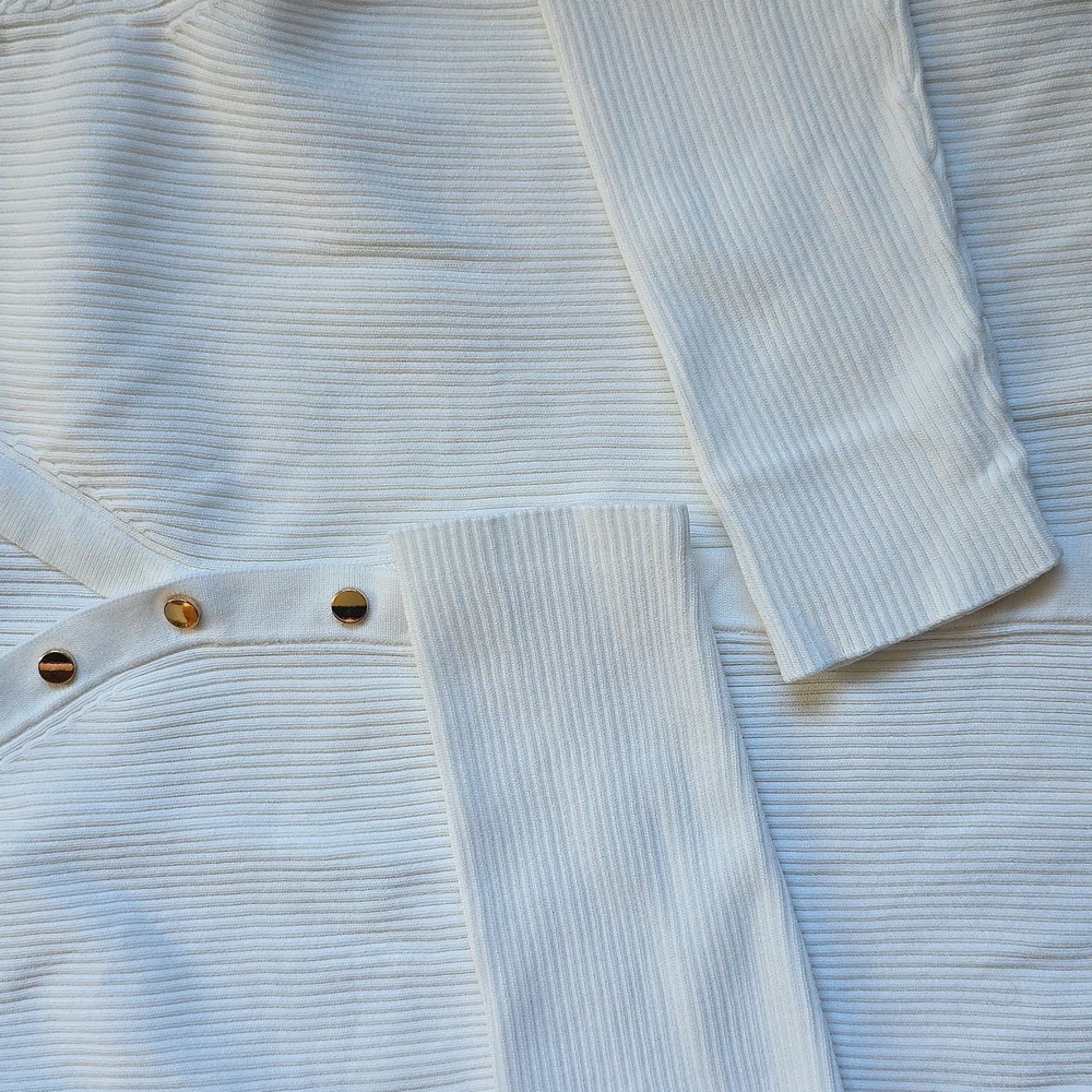 Zara White Ribbed Top - Picture 8 of 15